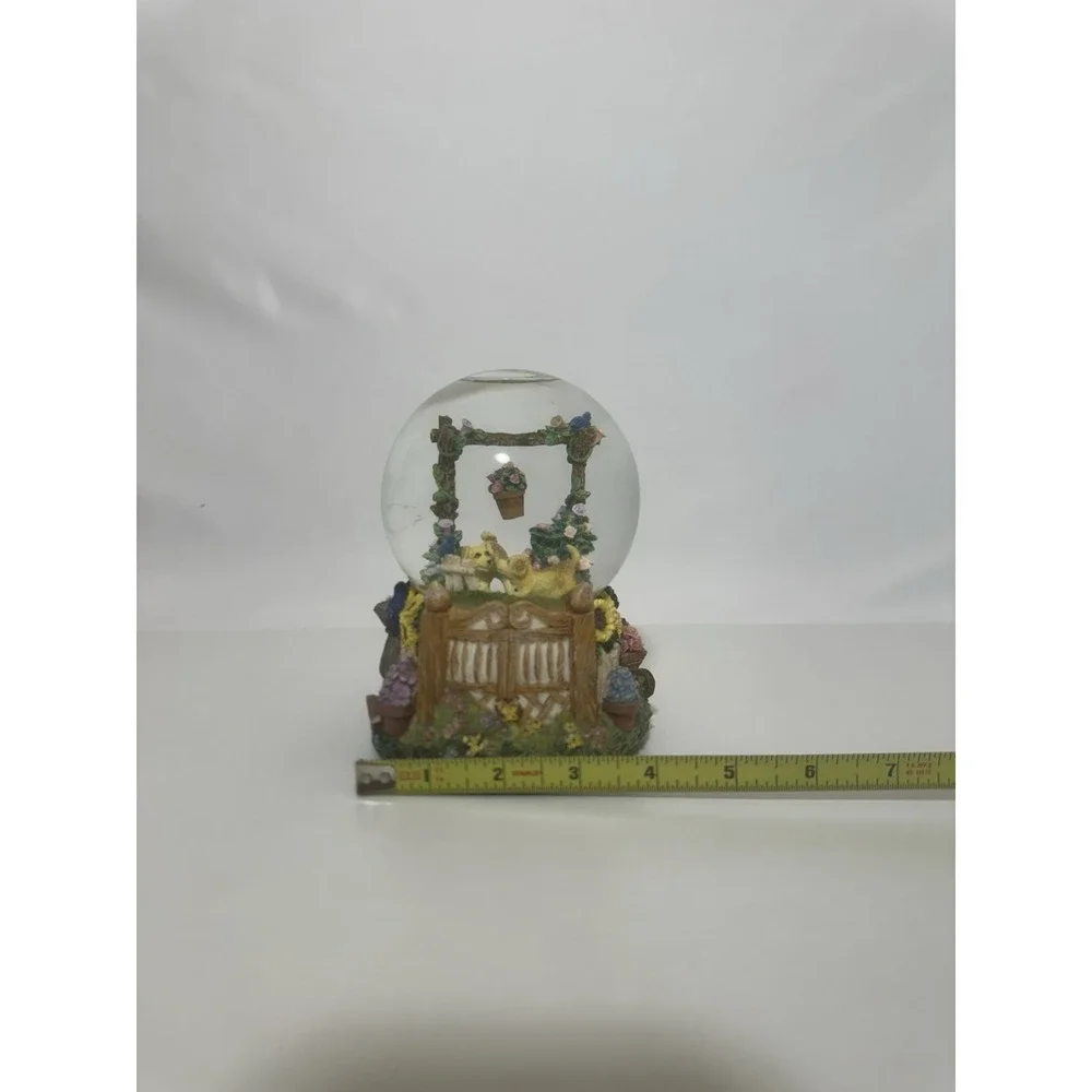 Musical Water Globe Featuring Two Puppies